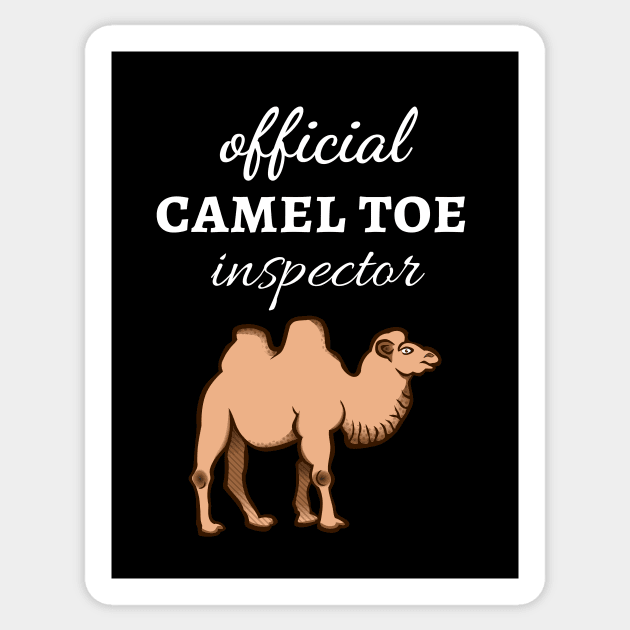 Official Camel Toe Inspector Sticker by PinkPandaPress